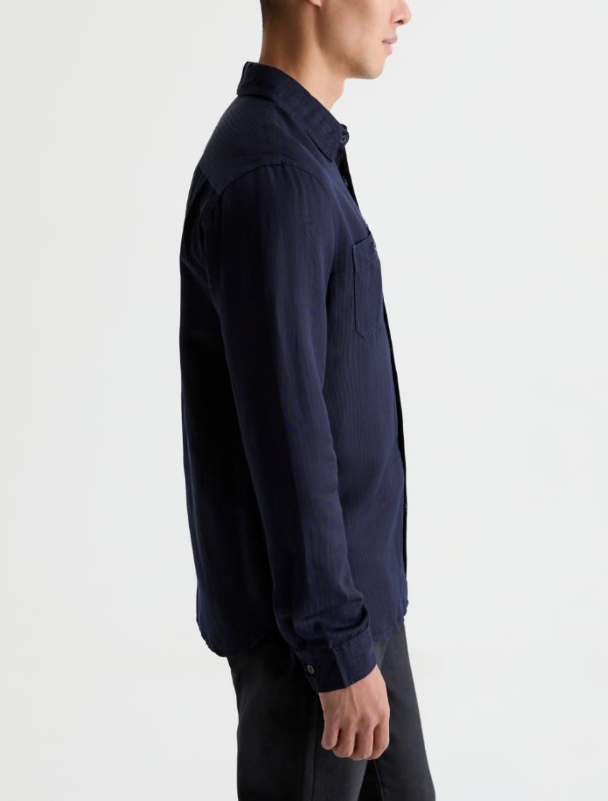 AG Mason Work Shirt - Riff Wave Stripe