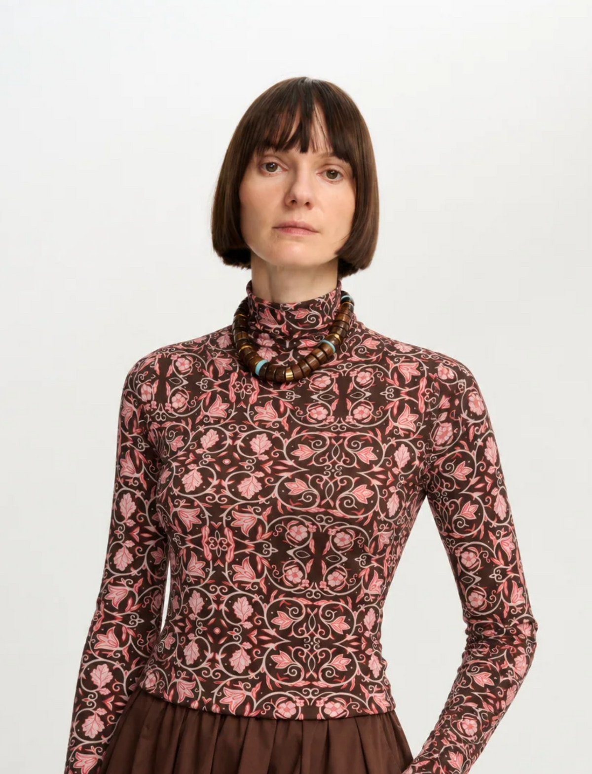 Carolina K Viento Turtleneck - Winter Vine Black
