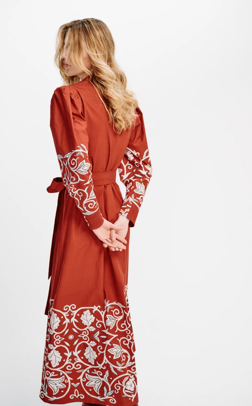 Carolina K Anais Dress - Winter Vine Burgundy