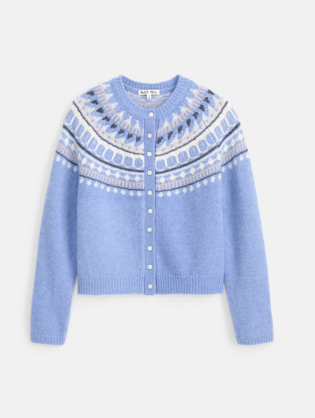 Alex Mill Charlotte Fair Isle Sweater - Cornflower