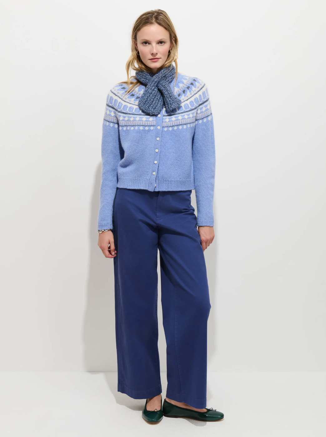Alex Mill Charlotte Fair Isle Sweater - Cornflower