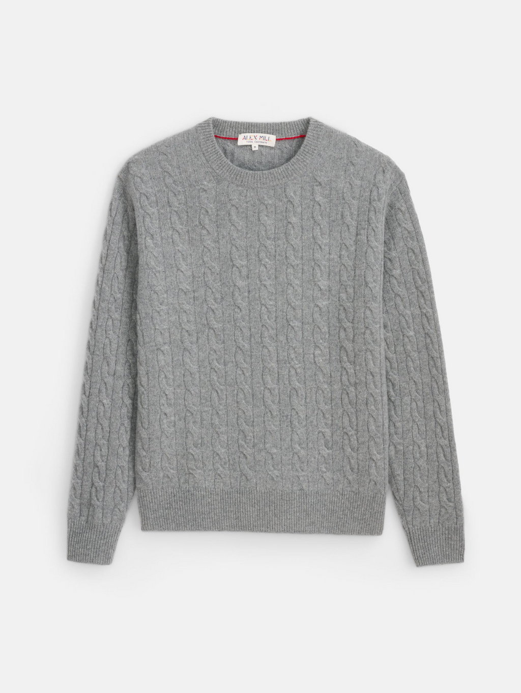 Kingston Cable Sweater Washed Cashmere - Heather Grey