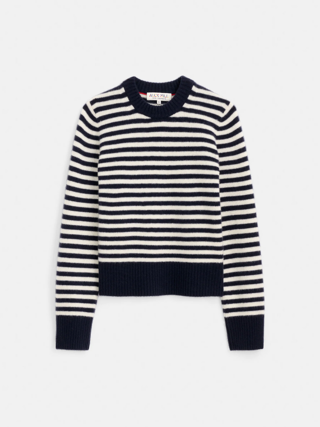 Alex Mill Marais Sweater Washed Cashmere - Navy/Ivory