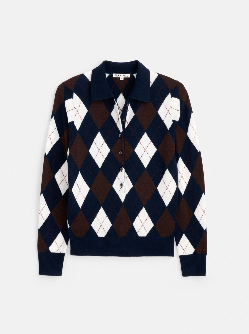Alex Mill Lillian Argyle Polo - Navy