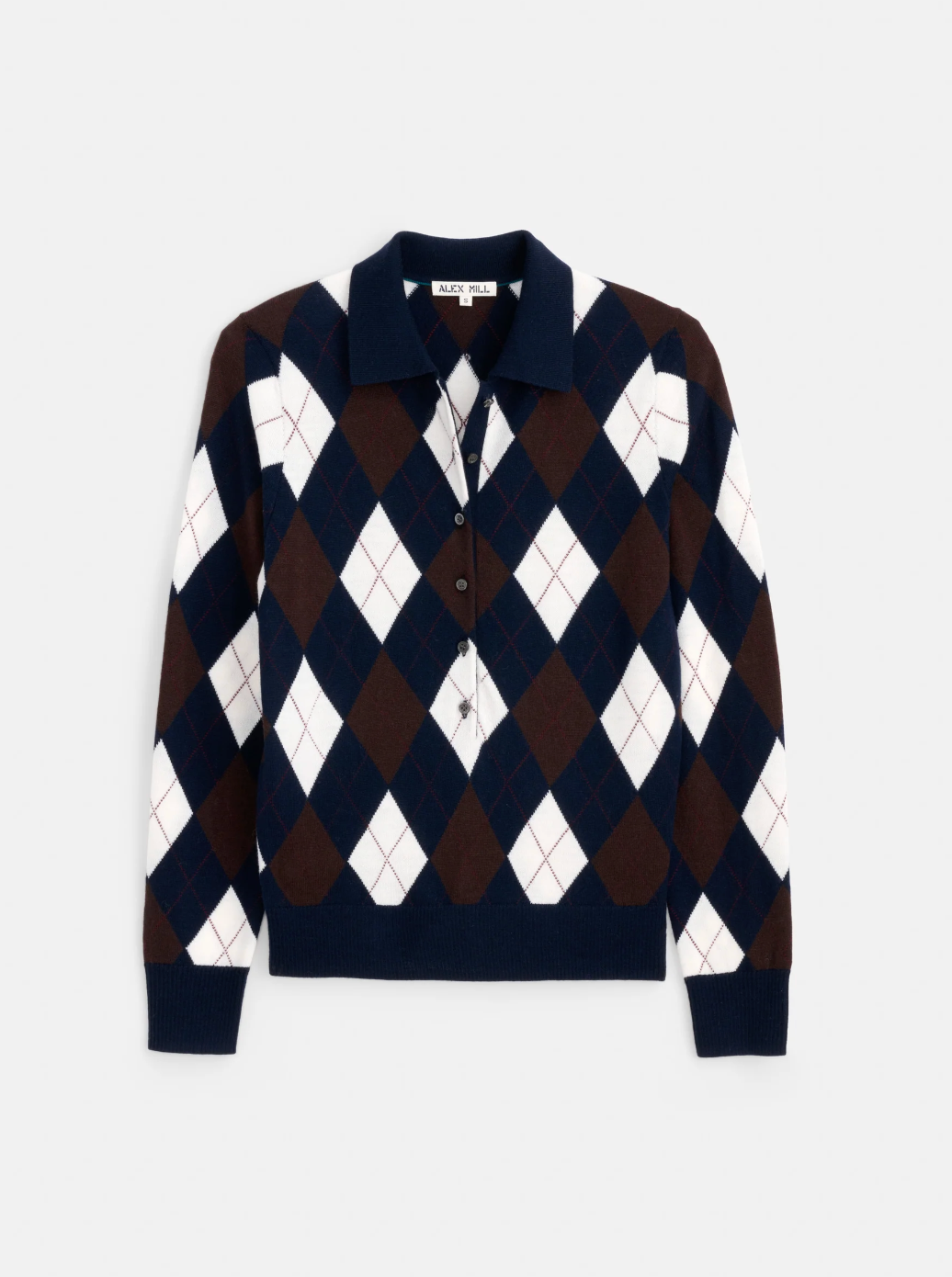 Alex Mill Lillian Argyle Polo - Navy
