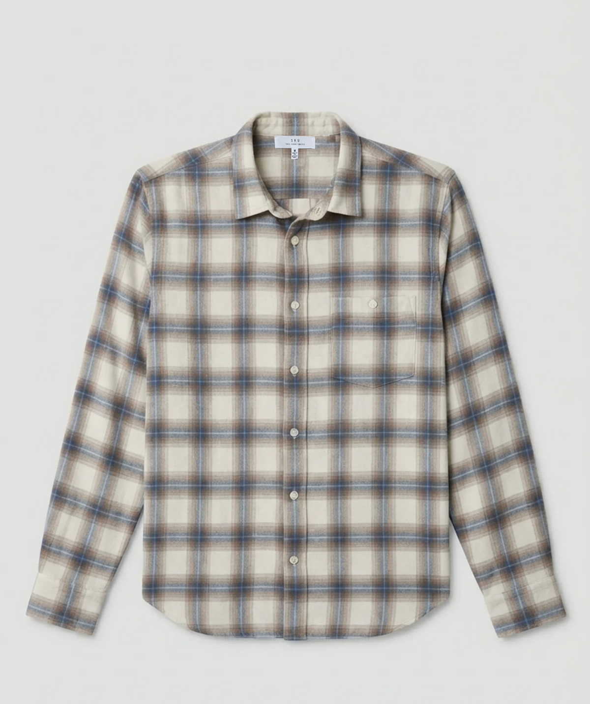 Save Khaki United Pilgrim Flannel Shirt - Natural