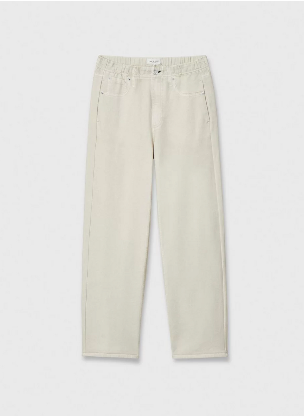 Rag & Bone Miramar Wide-Leg Ankle Pant - Ecru