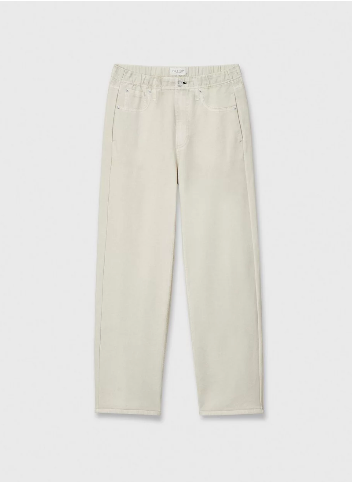 Rag & Bone Miramar Wide-Leg Ankle Pant - Ecru