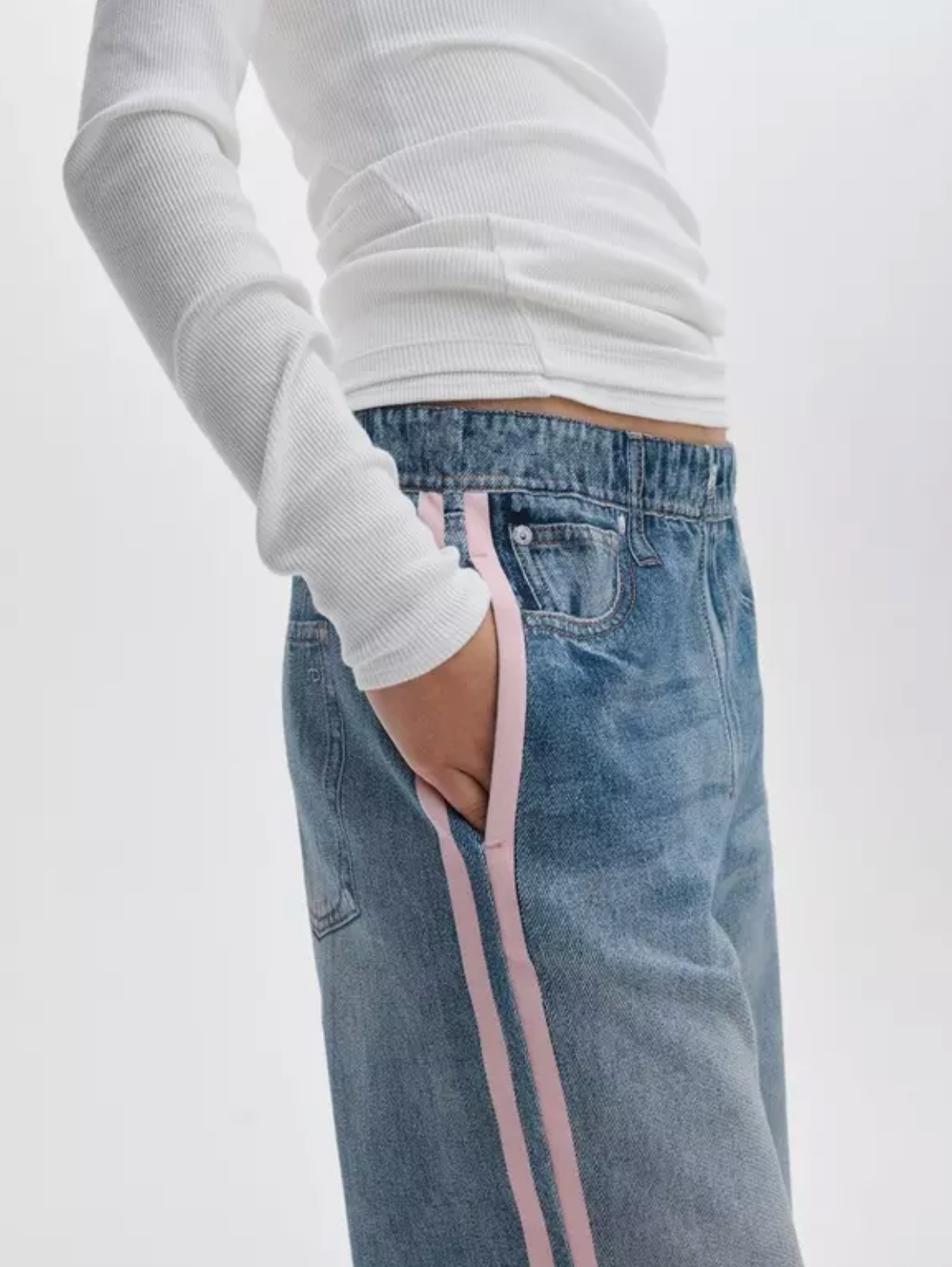 Rag & Bone Miramar Sport Stripe Track Pant - Pink