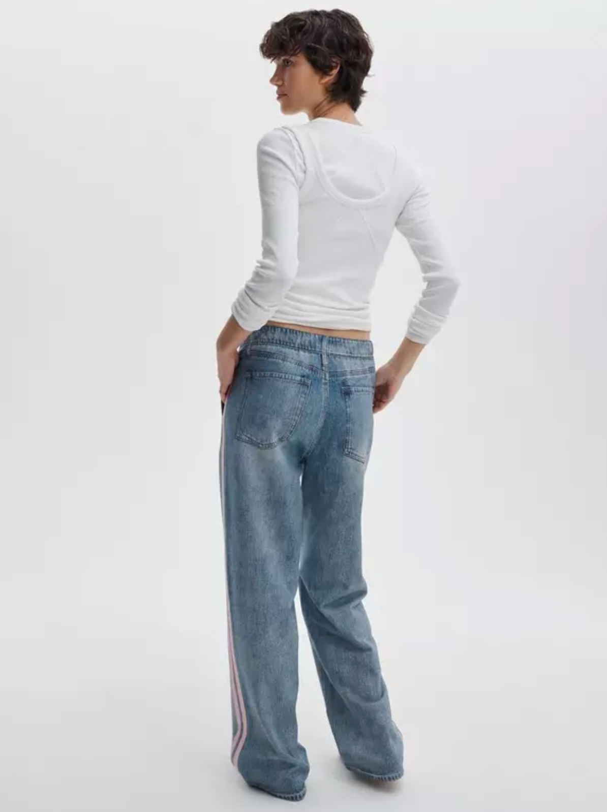 Rag & Bone Miramar Sport Stripe Track Pant - Pink