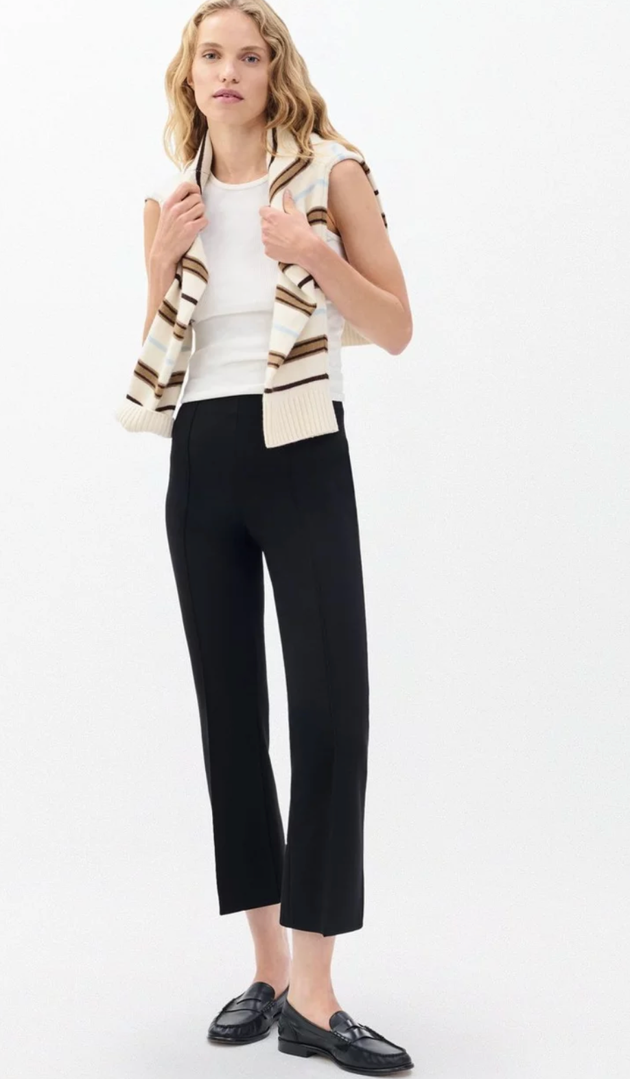 Irina Kick Flare Pants - Black