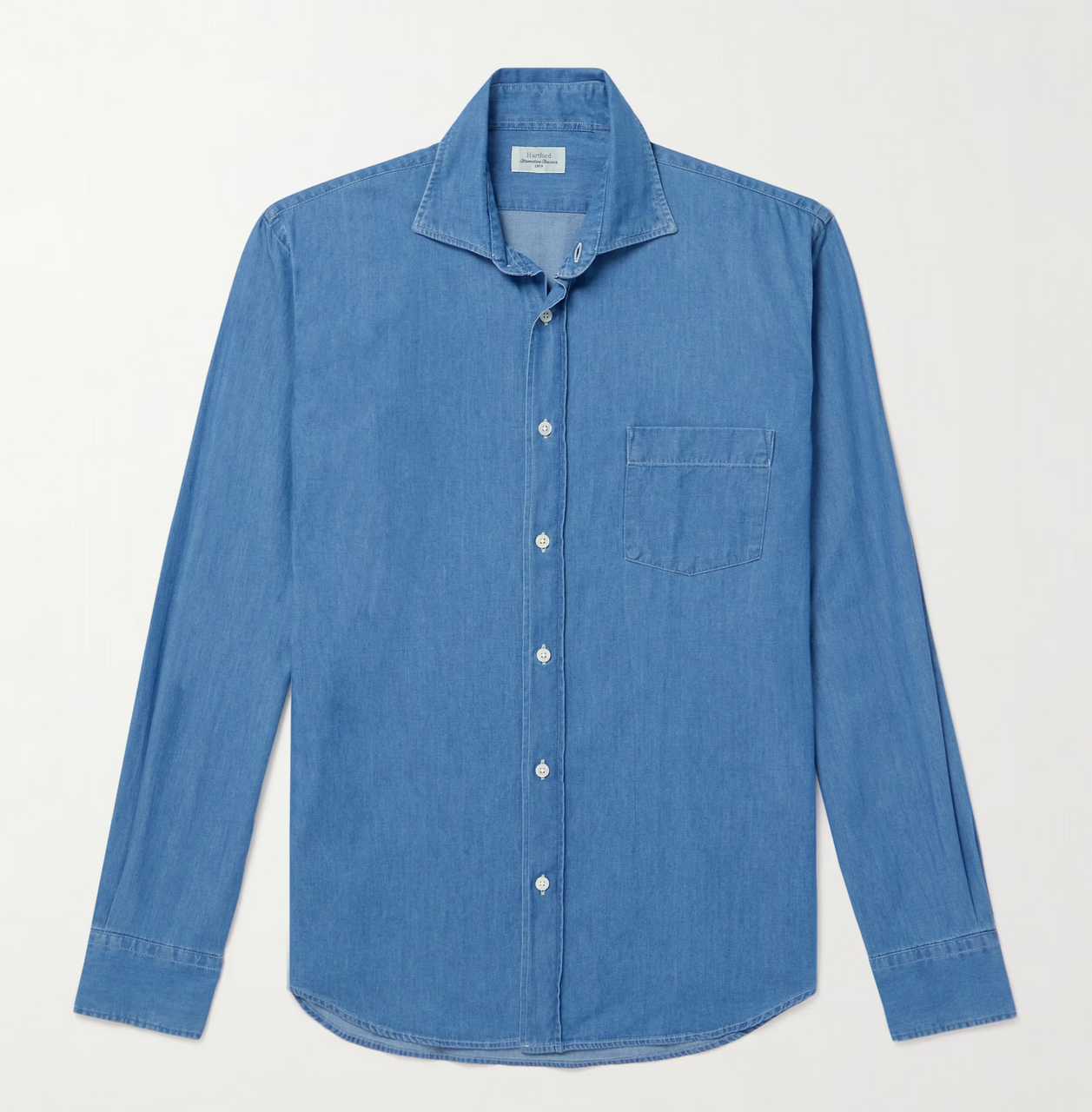 Hartford Paul Woven Shirt - Chambray