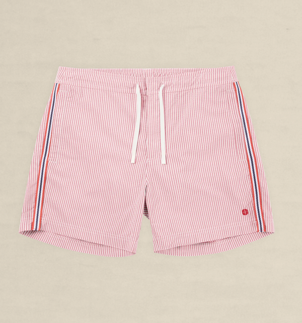 Amundsen Soak Swim Trunk in Weathered Red Stripes