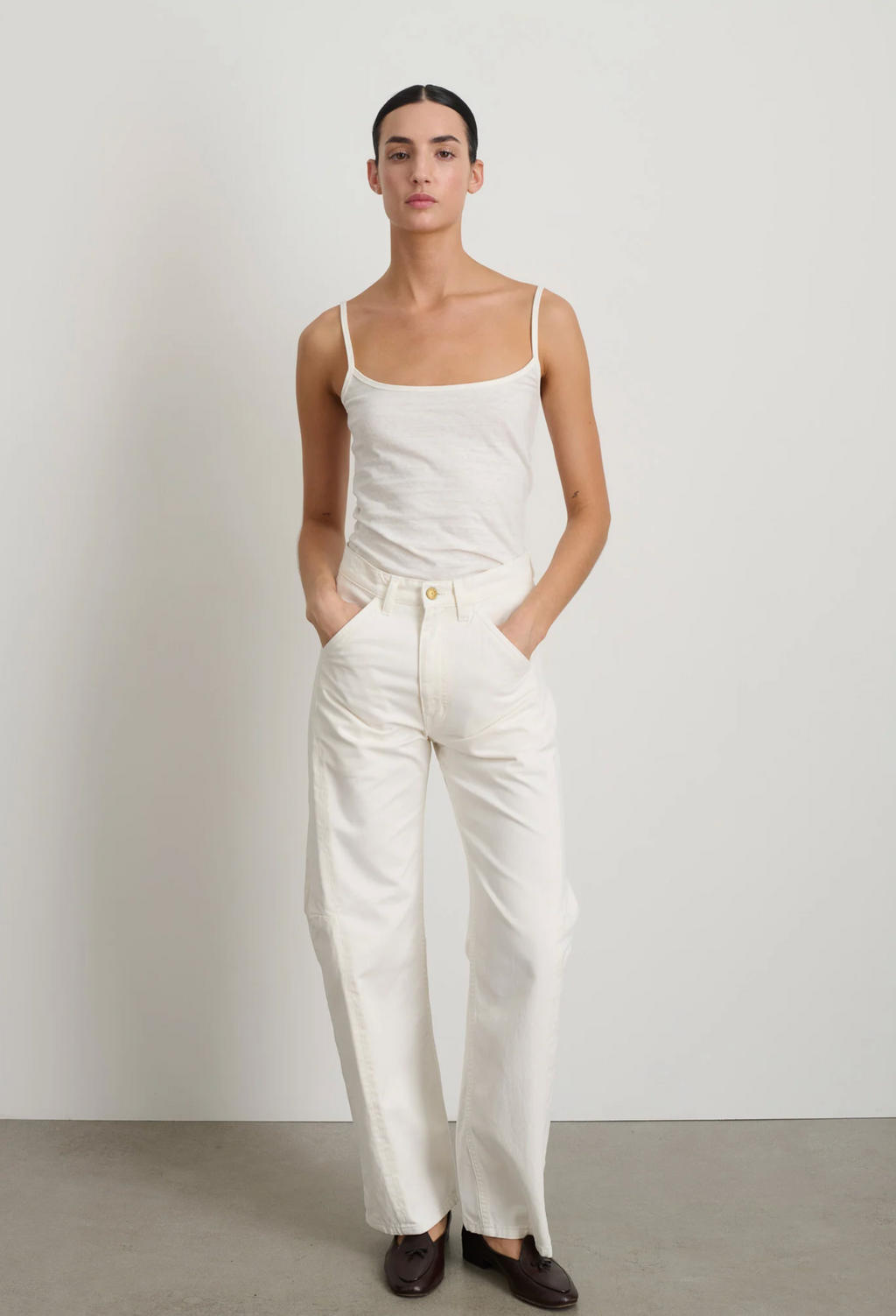 B Sides Lange Lasso Chino - Chalk