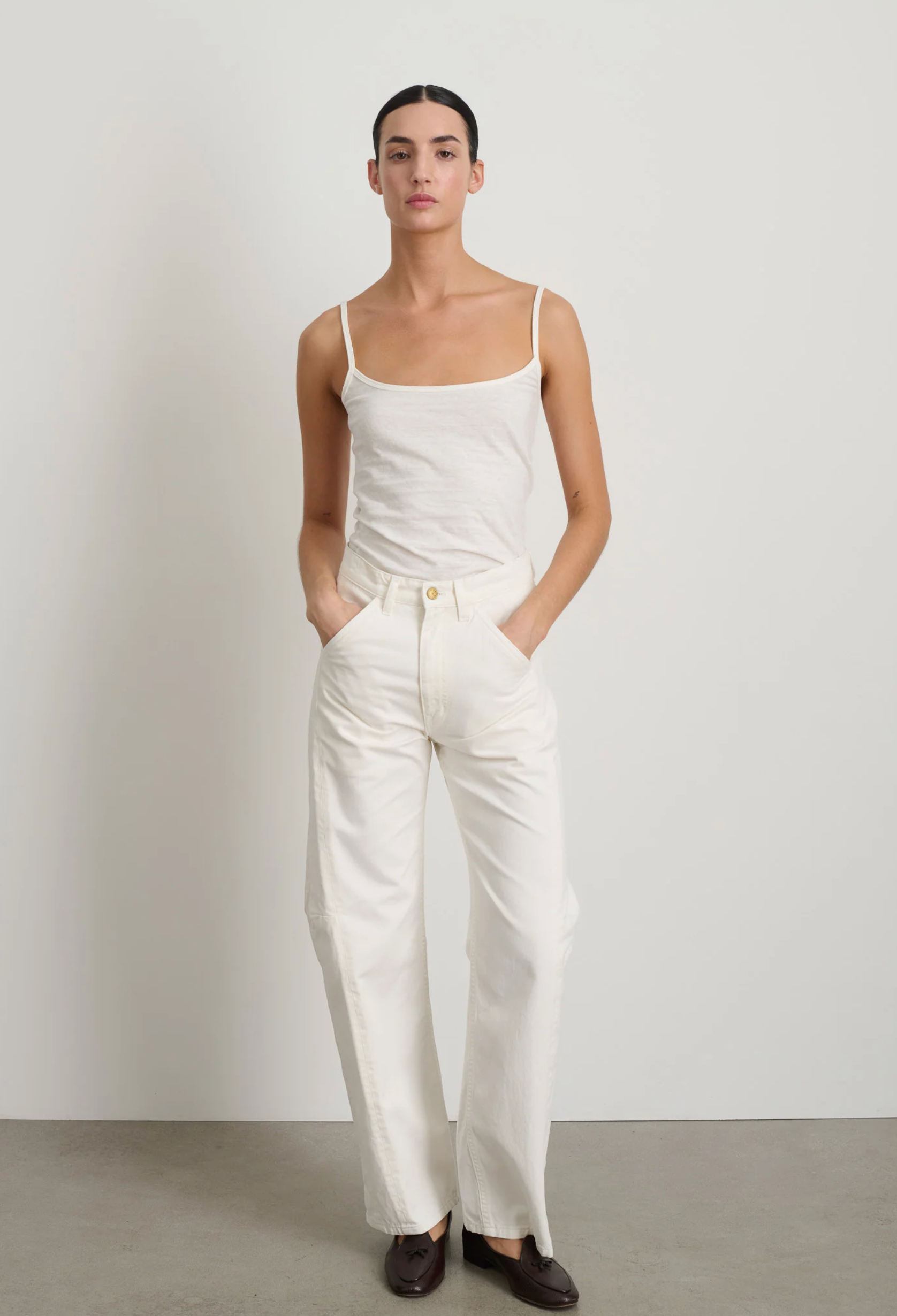 B Sides Lange Lasso Chino - Chalk