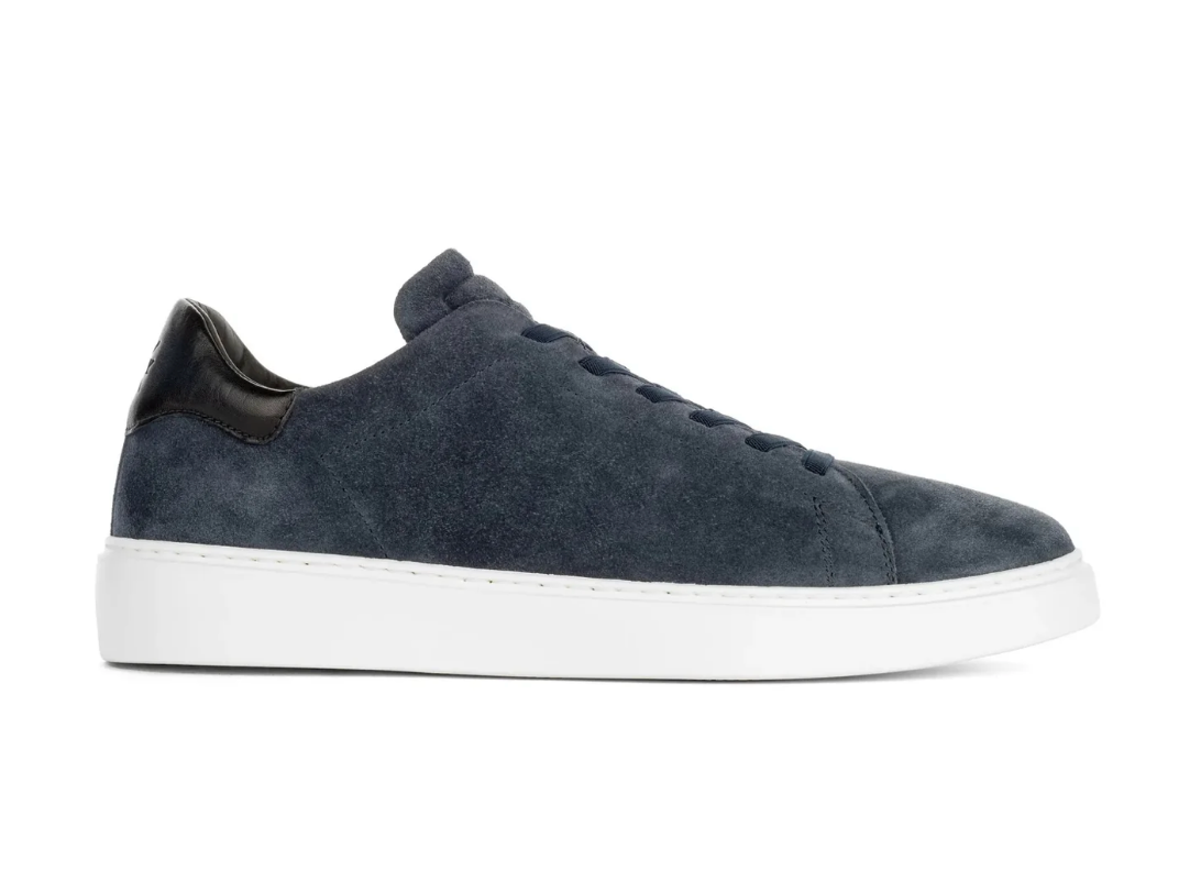 To Boot James Blue Suede Low-Top Sneaker