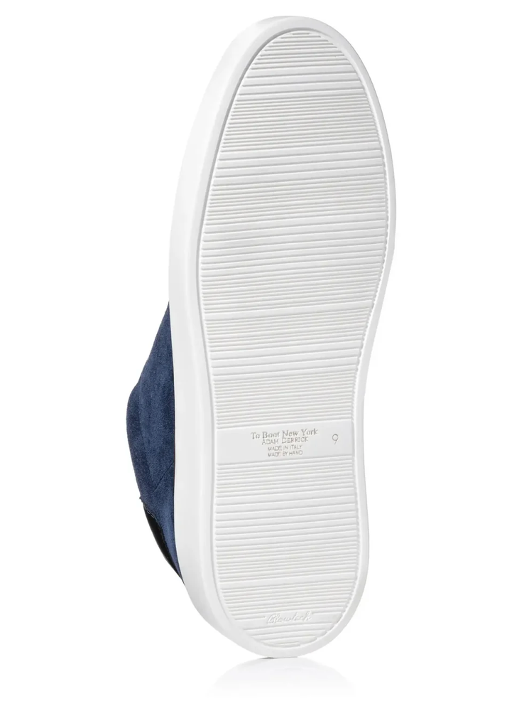 To Boot James Blue Suede Low-Top Sneaker