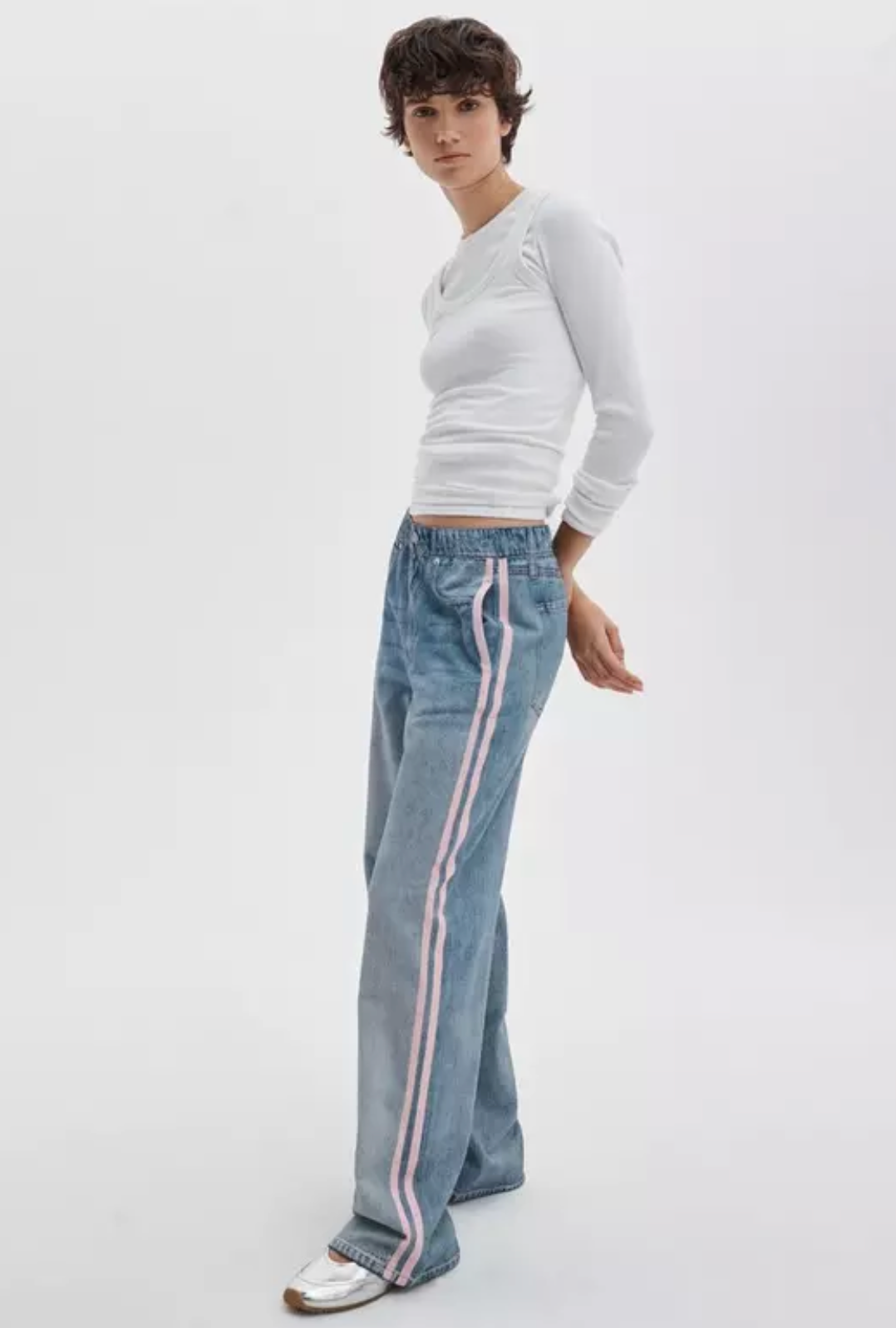 Rag & Bone Miramar Sport Stripe Track Pant - Pink