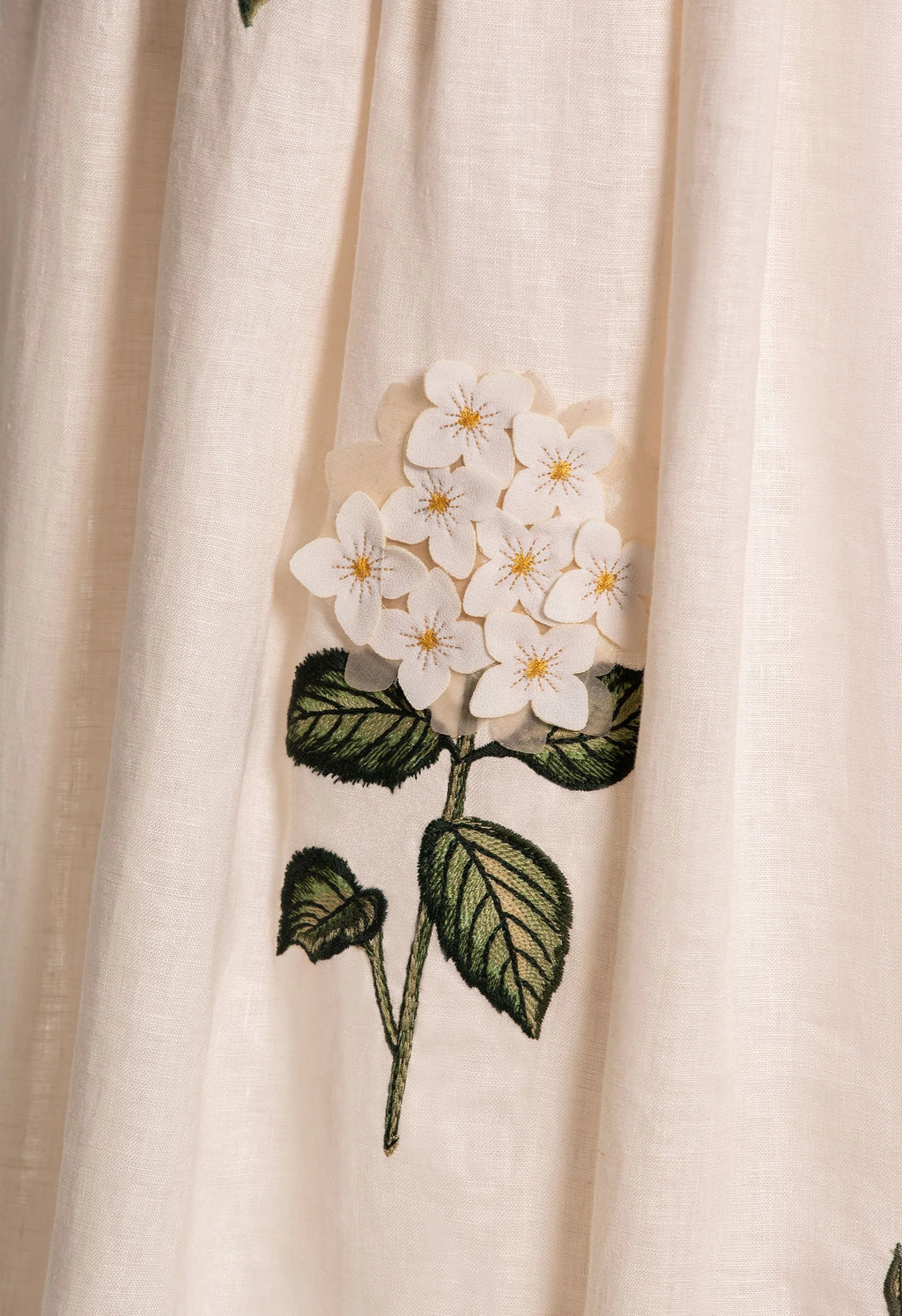Agua by Agua Bendita Tangelo Wild Maxi Skirt Embroidered Appliqués