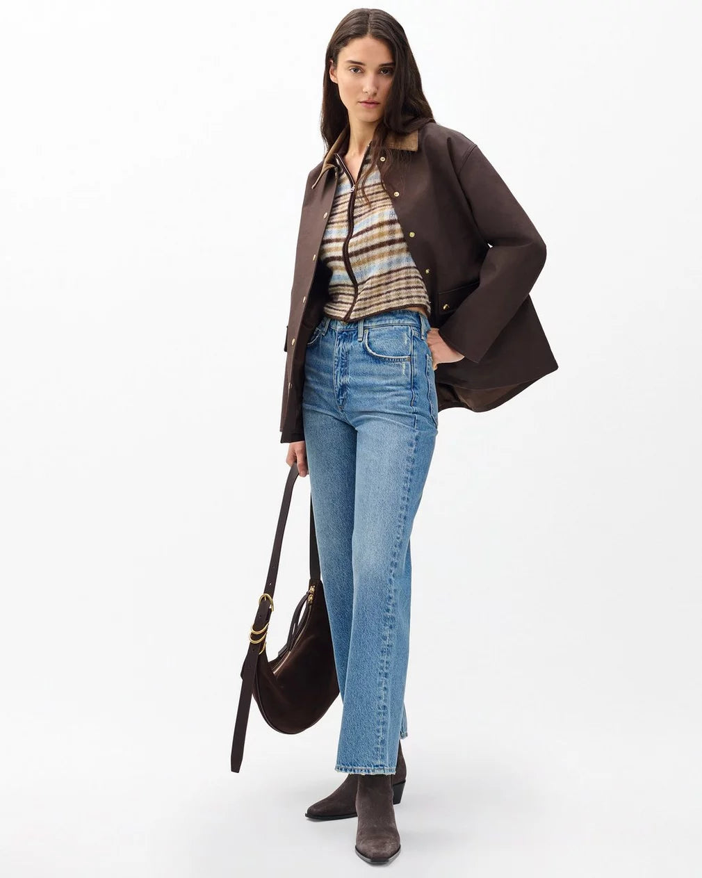 Rag & Bone Shea Ankle Relaxed Straight Jeans- Ithaca