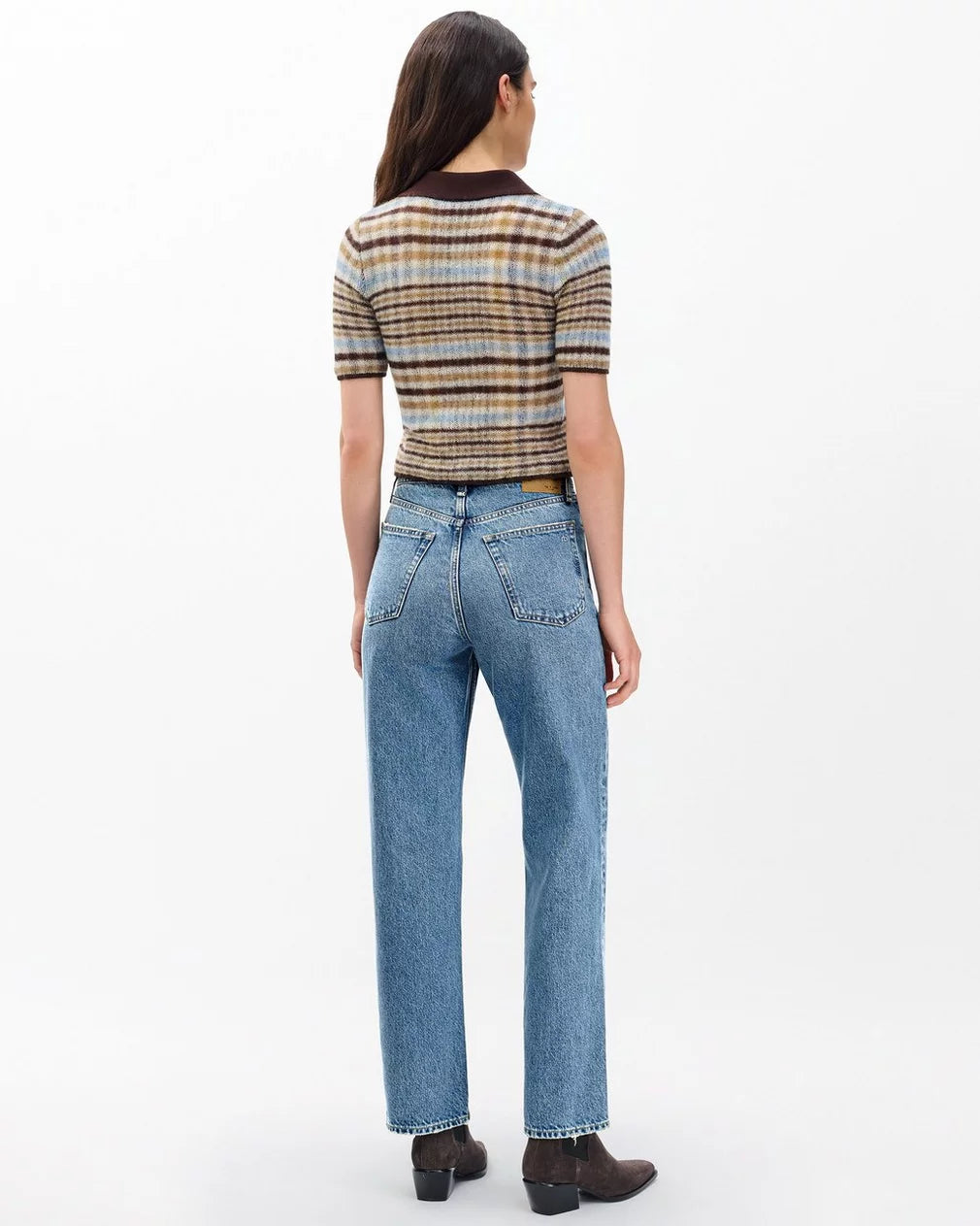 Rag & Bone Shea Ankle Relaxed Straight Jeans- Ithaca