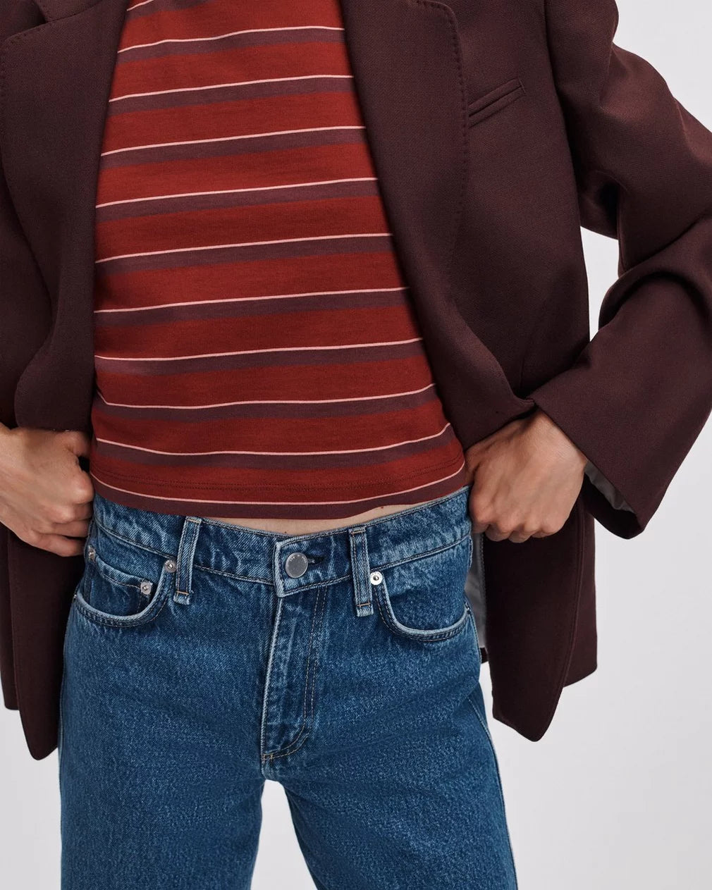 Rag & Bone Shea Relaxed Straight Jean High-Rise in Rigid Denim