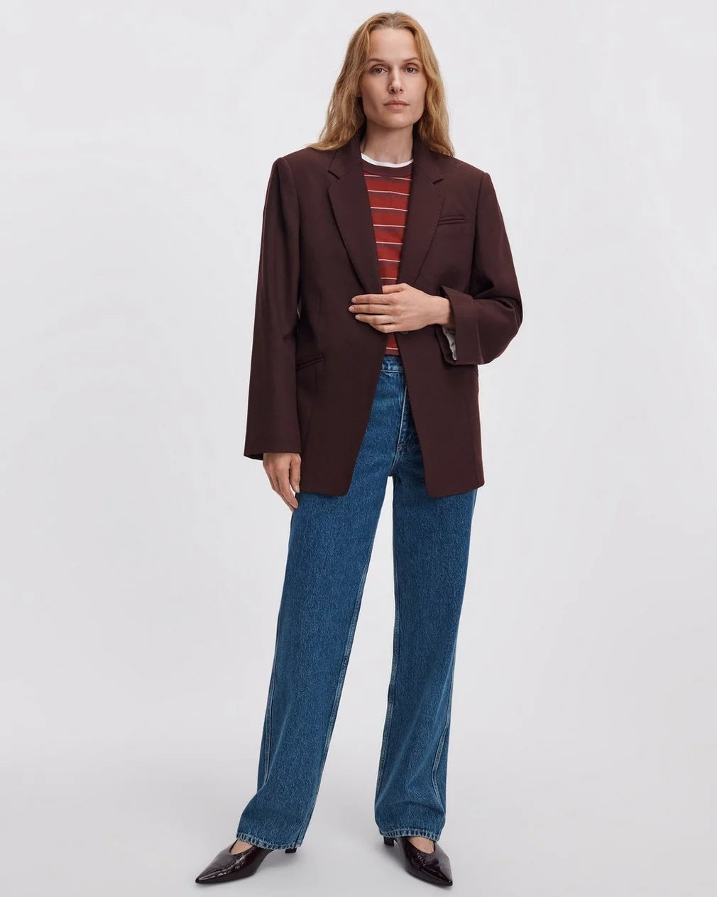 Rag & Bone Shea Relaxed Straight Jean High-Rise in Rigid Denim