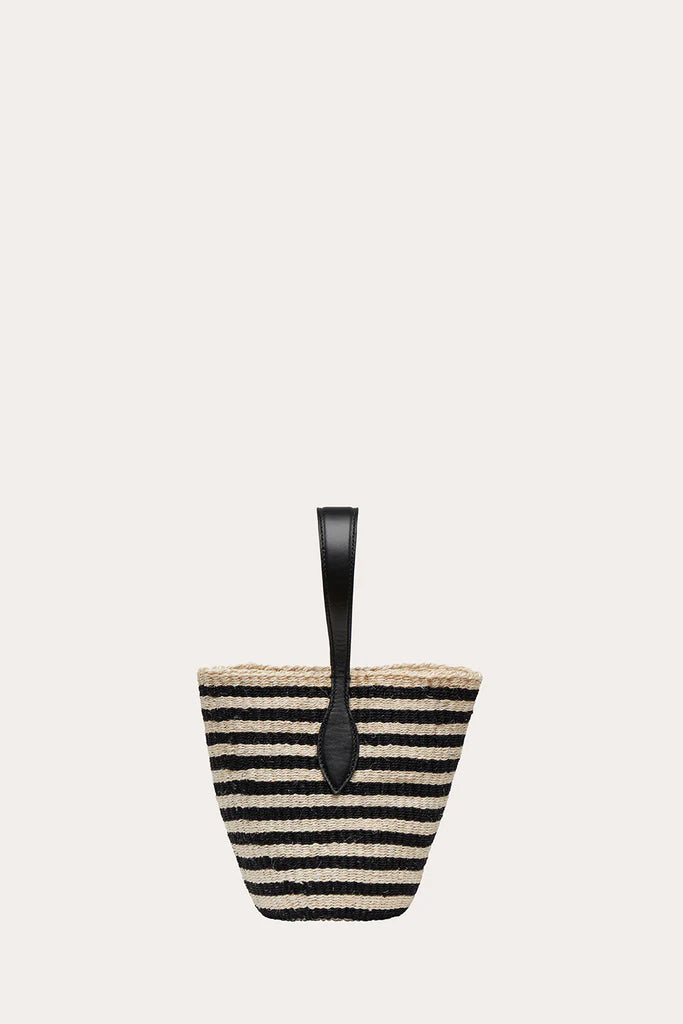 Liffner Single Handle Basket Black and Cream