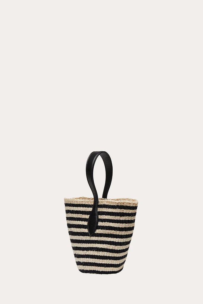 Liffner Single Handle Basket Black and Cream