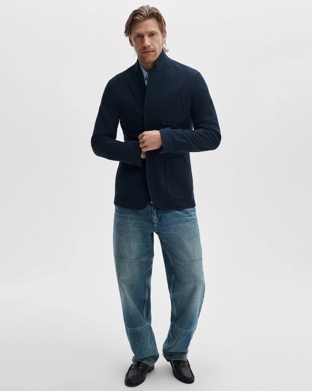 Rag & Bone Skeleton Cotton Piqué-Knit Blazer