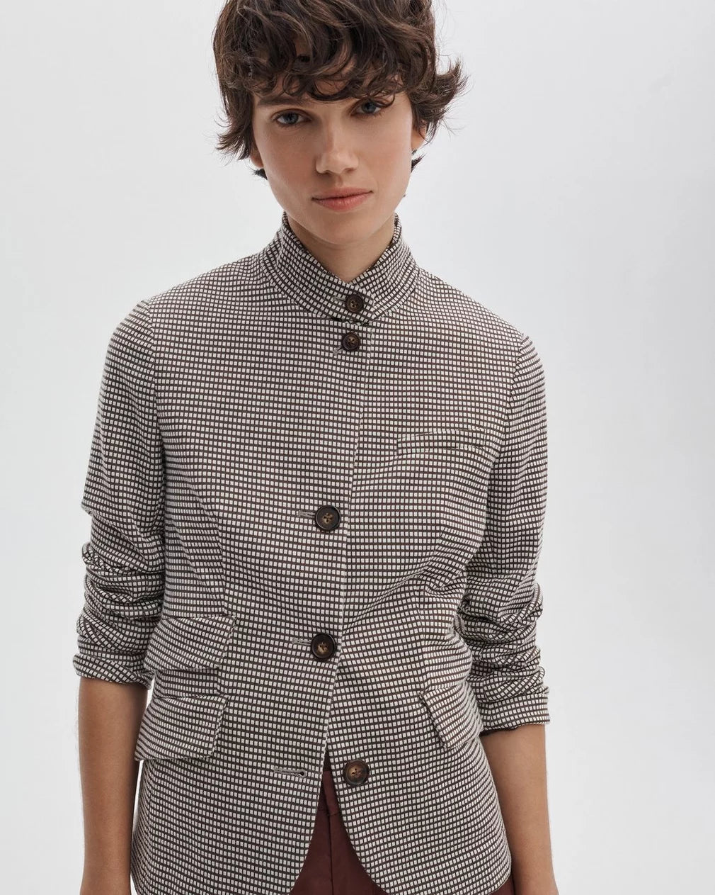 Rag & Bone Slade Italian Checked Blazer