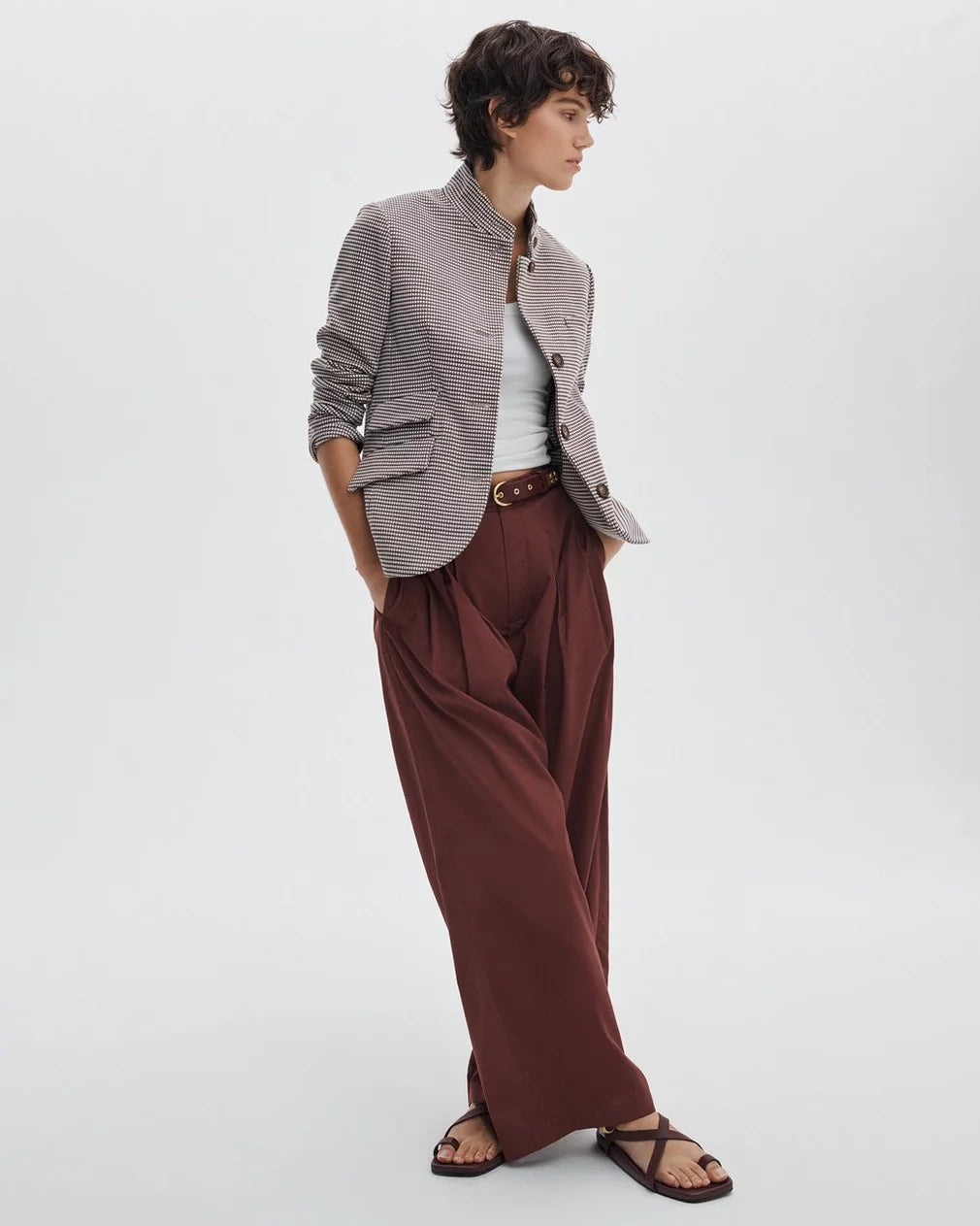 Rag & Bone Slade Italian Checked Blazer
