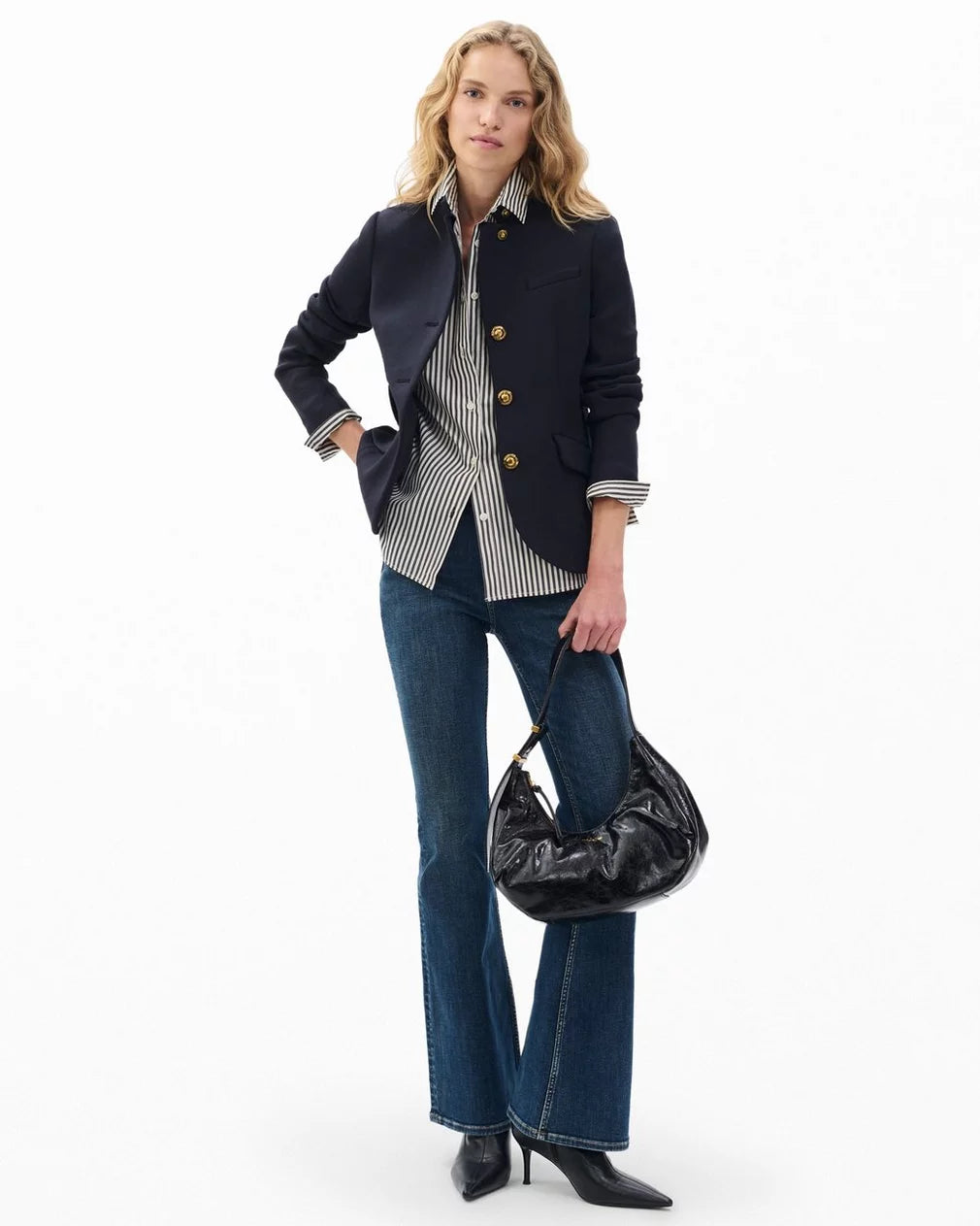 Rag & Bone Slade Textured Knit Blazer - Salute