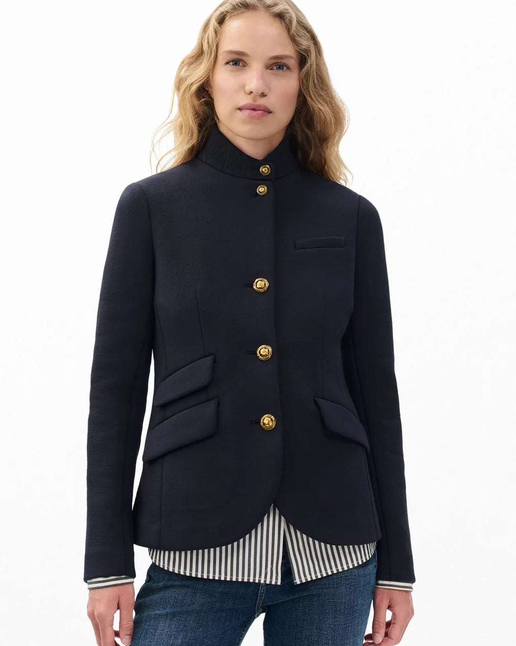 Rag & Bone Slade Textured Knit Blazer - Salute