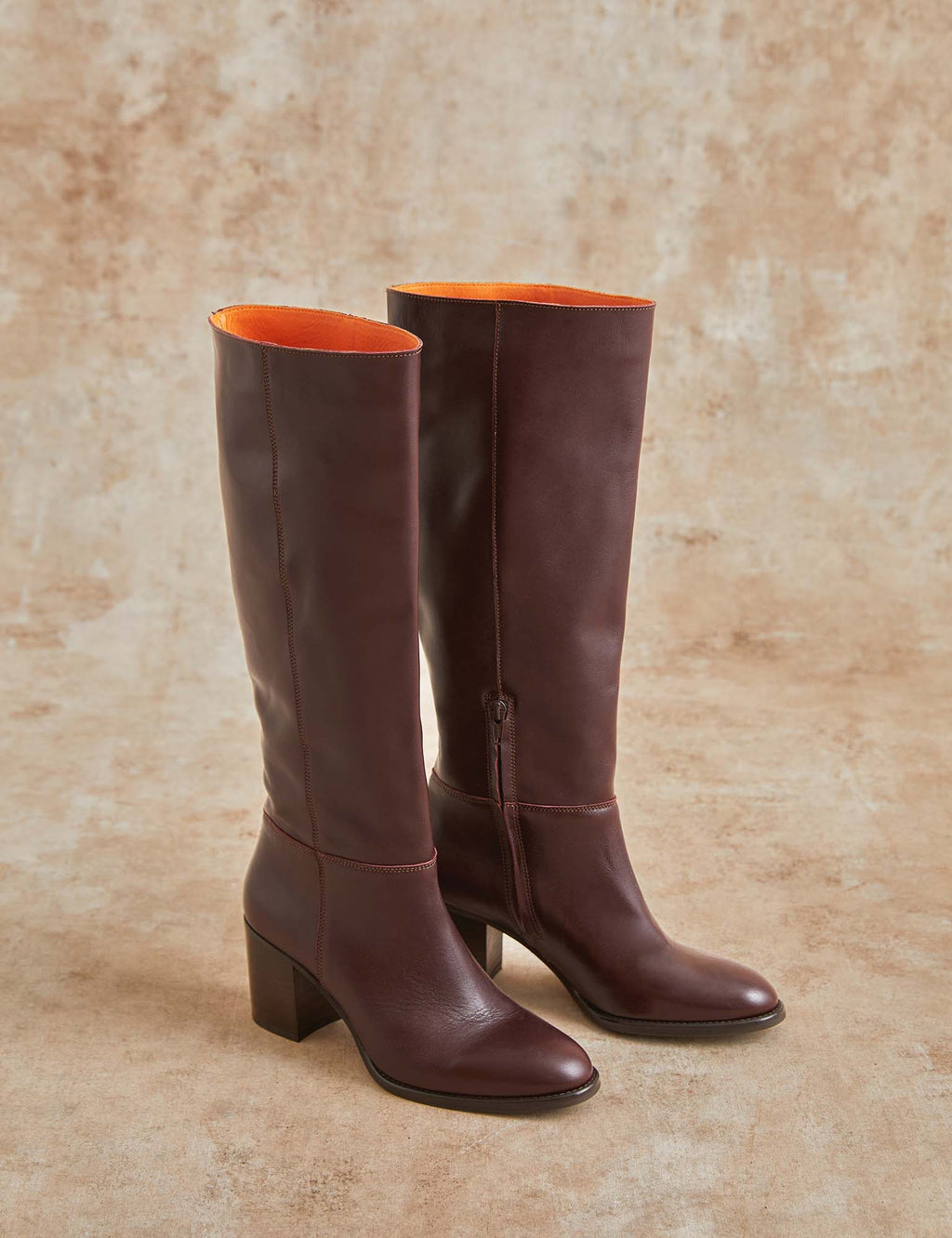 Penelope Chilvers Stow Leather Boot - Bordeaux