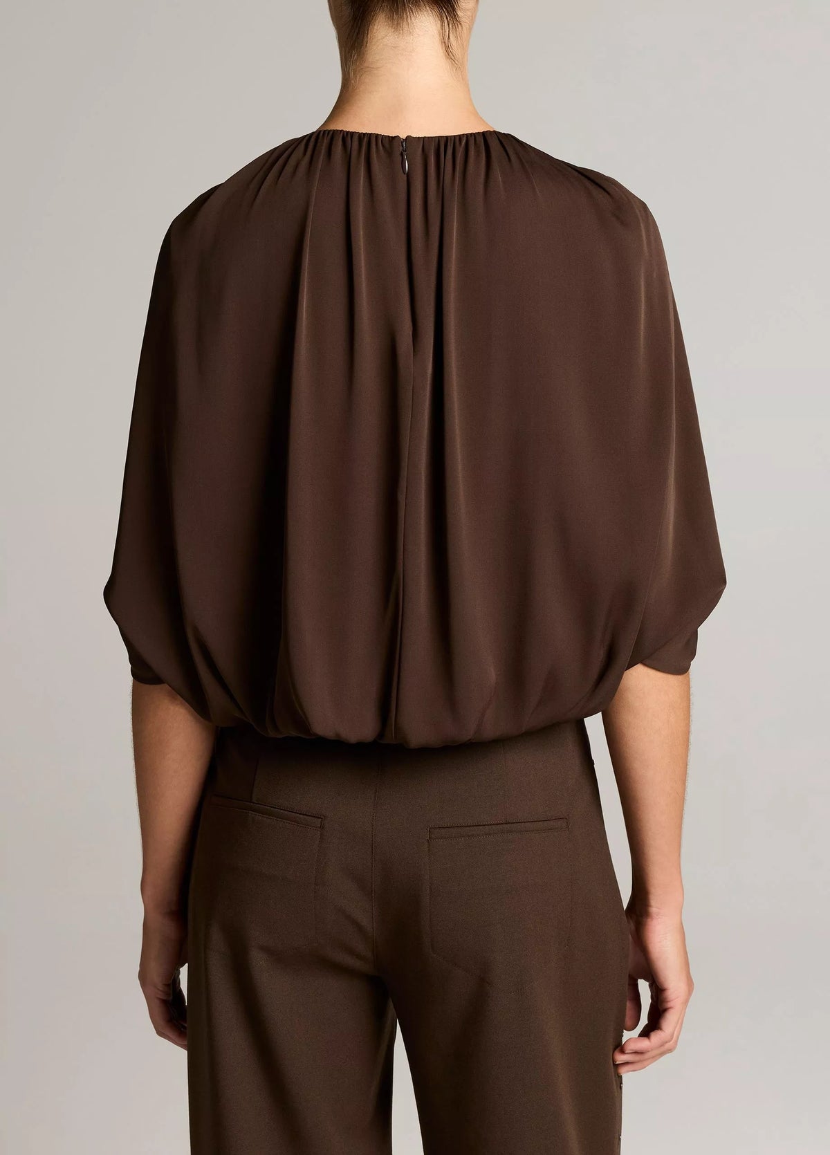 Vince Cape Bubble Blouse - Pinewood