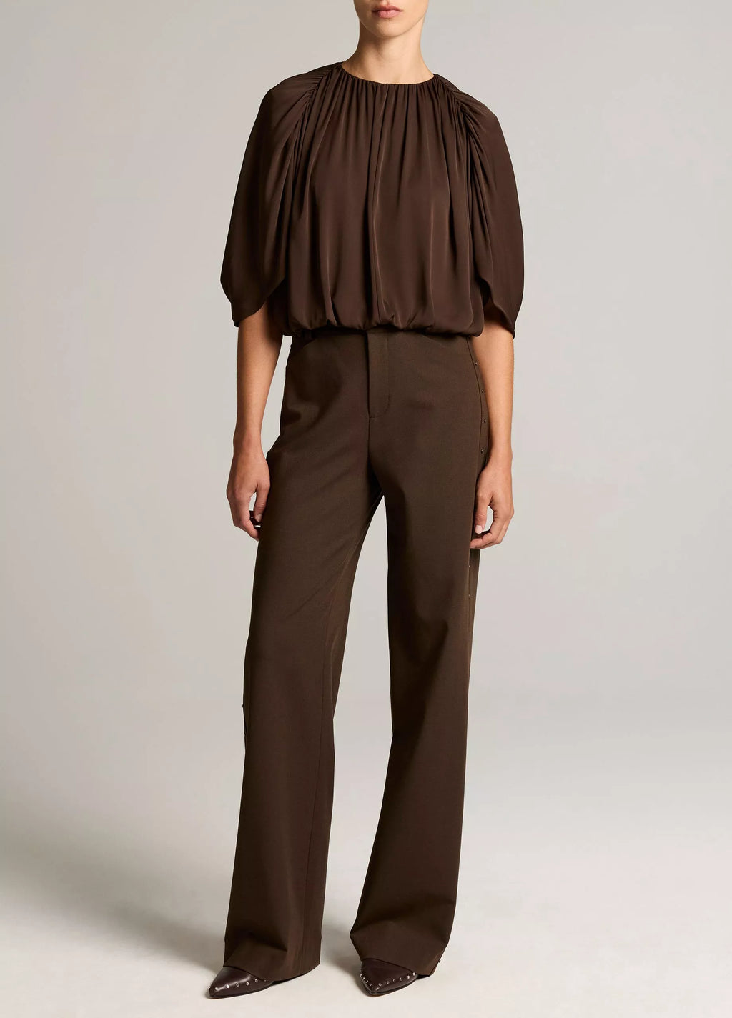Vince Cape Bubble Blouse - Pinewood