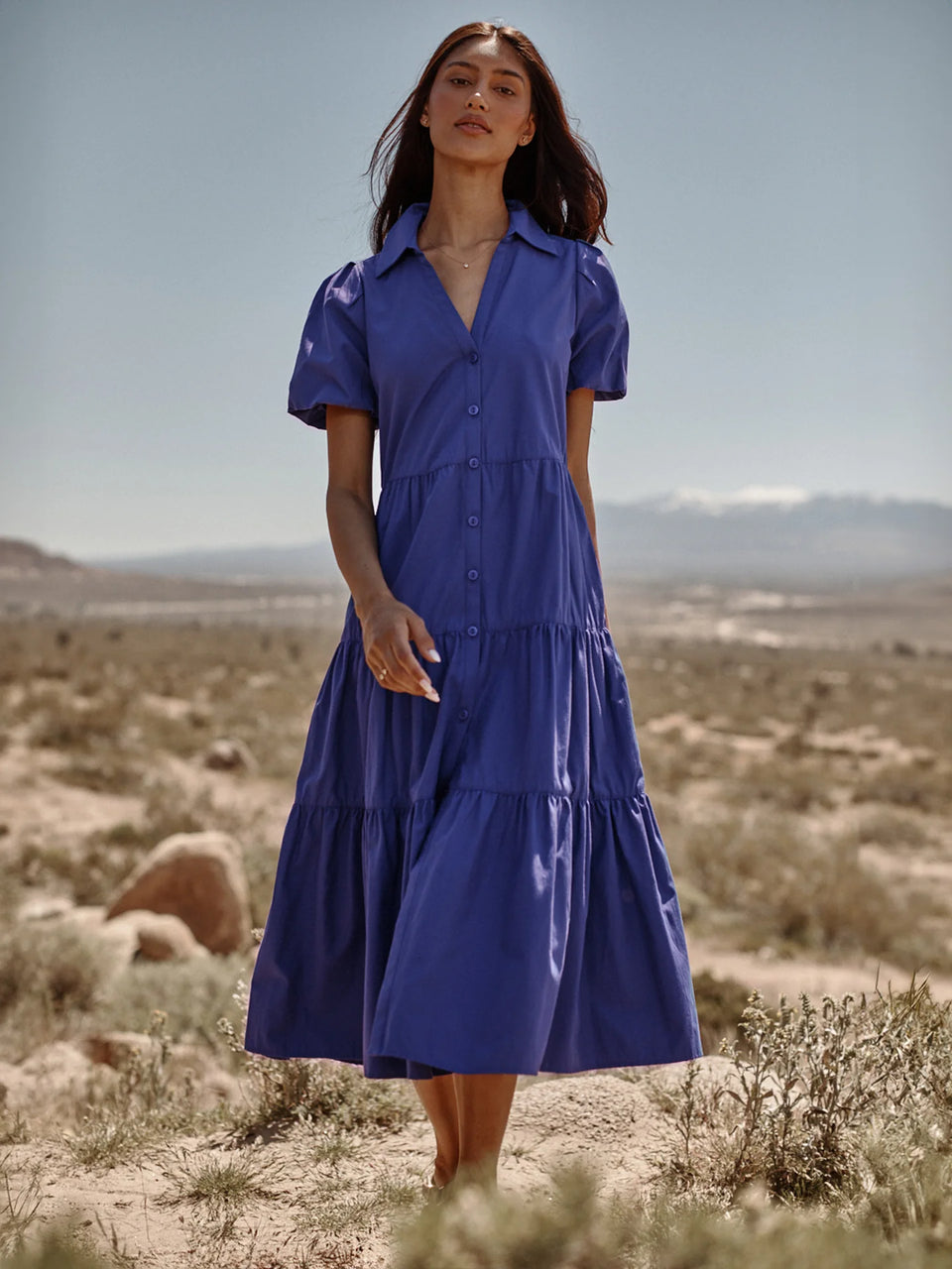 Brochu Walker The Havana Dress - Cobalt