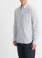 Vince Surf Stripe Long-Sleeve Shirt in Optic White/Royal Blue