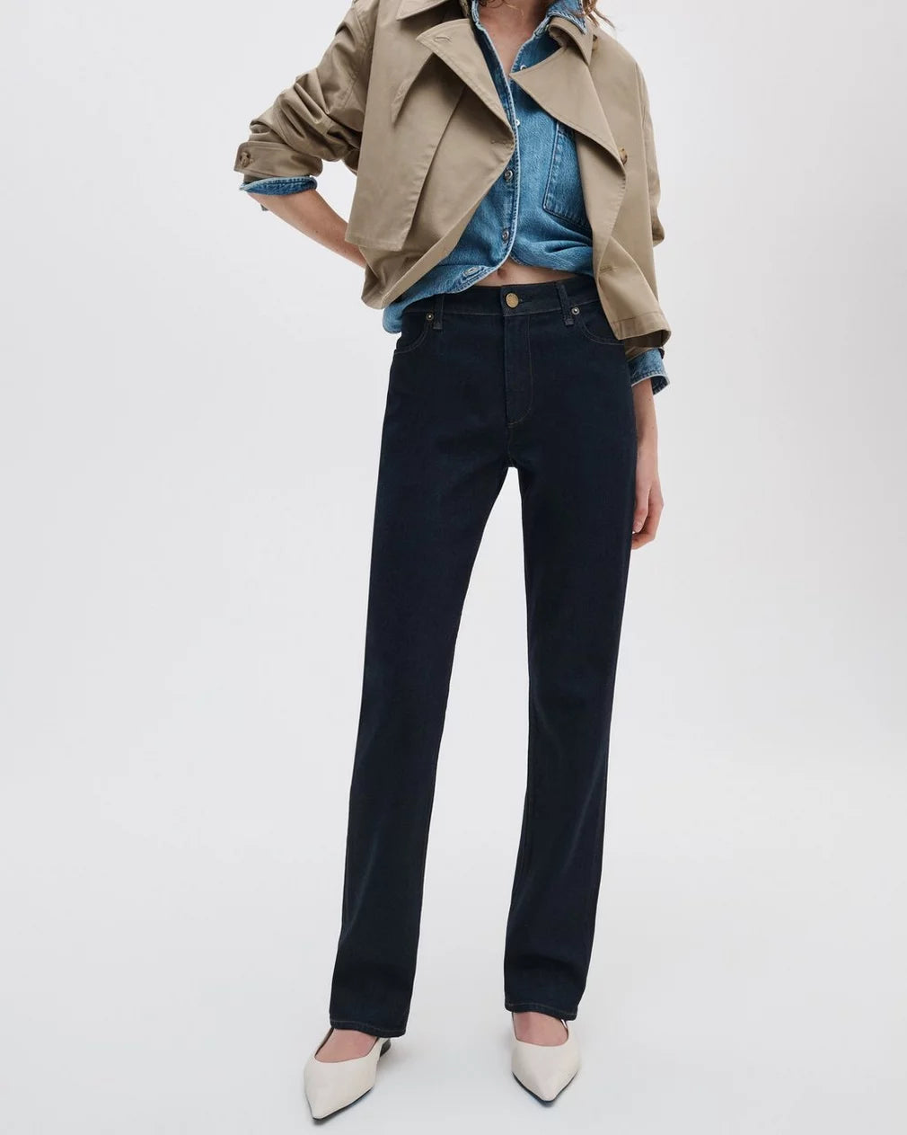 Rag & Bone Sutton Full Slim Cigarette - Dark Rinse