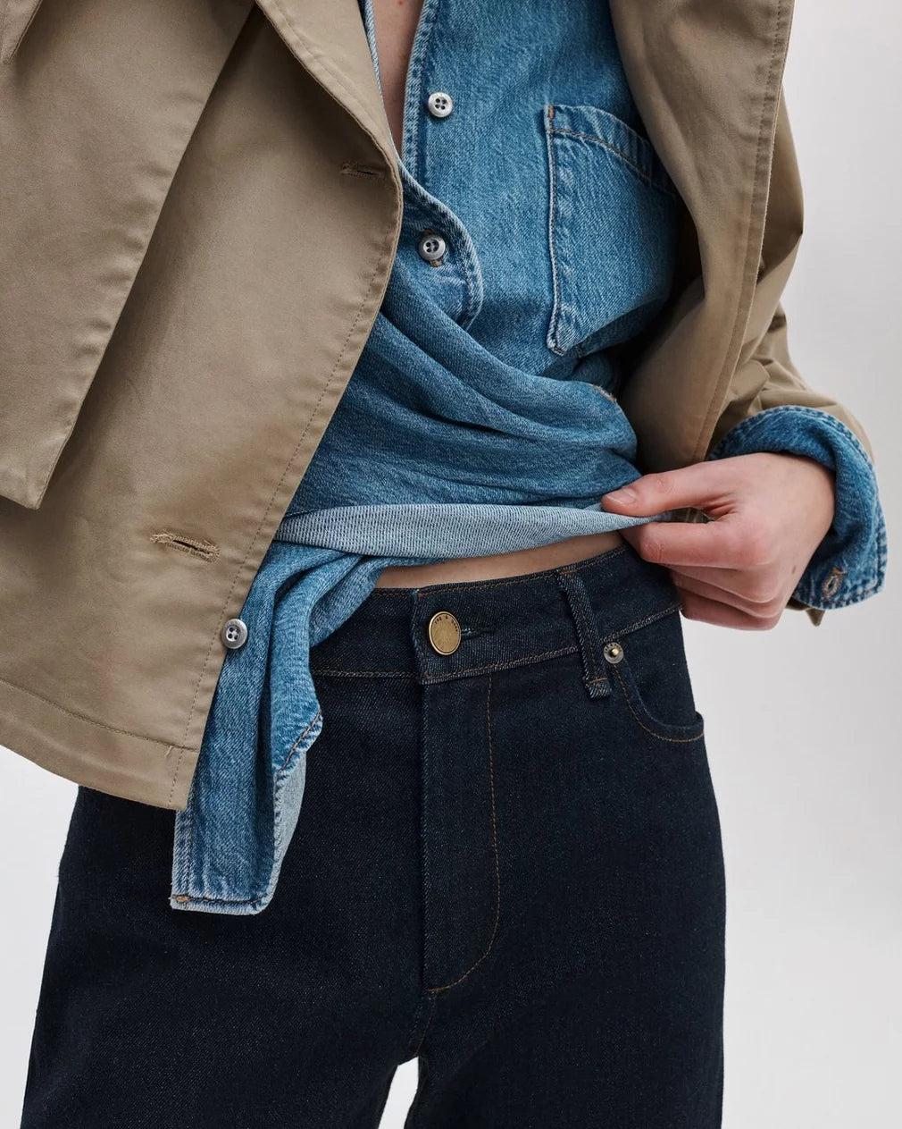 Rag & Bone Sutton Full Slim Cigarette - Dark Rinse