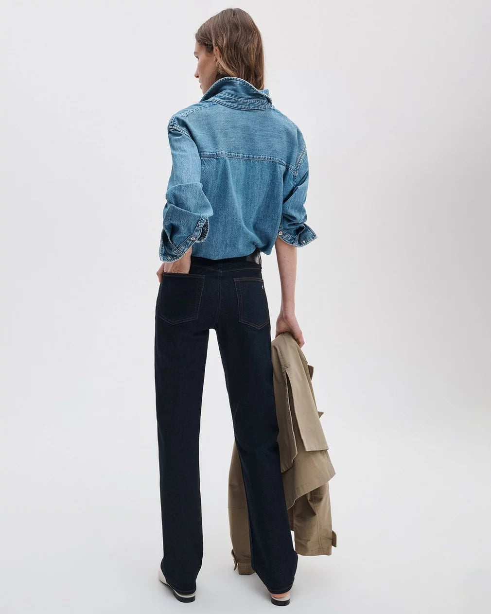 Rag & Bone Sutton Full Slim Cigarette - Dark Rinse