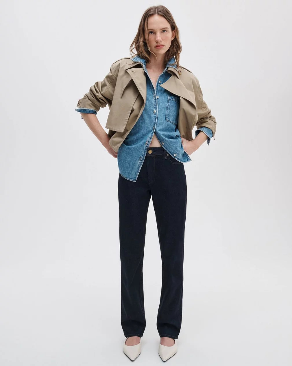 Rag & Bone Sutton Full Slim Cigarette - Dark Rinse