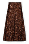 Ganni Brown Sequins Maxi Skirt- Bitter Chocolate