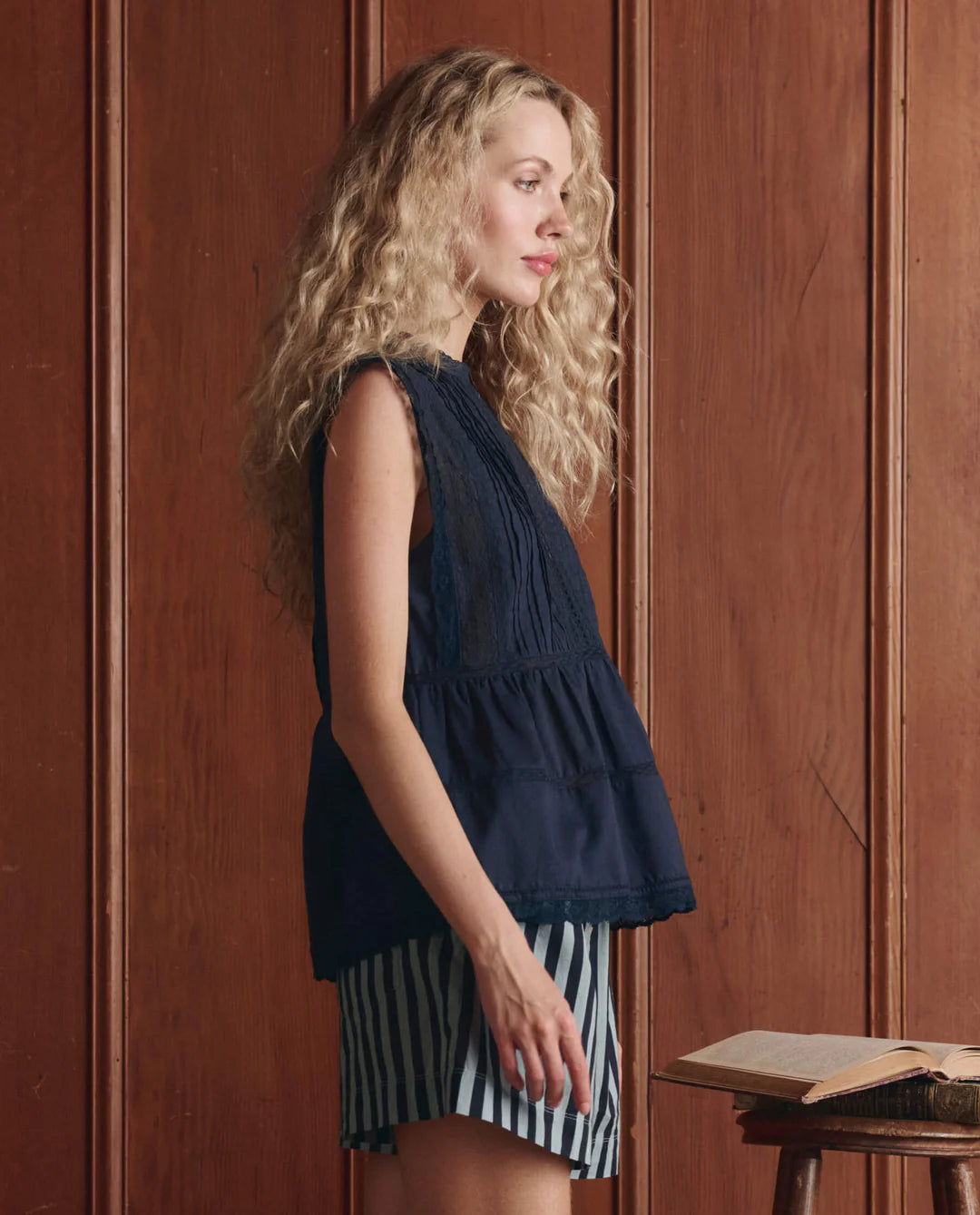 The Great The Sonnet Top - Navy