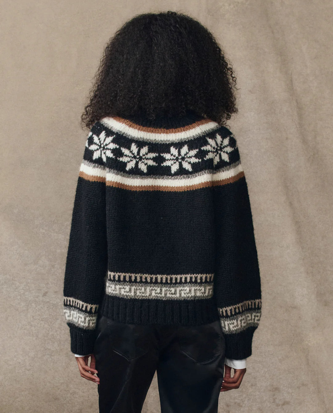 The Great The Snowflake Ice Rink Cardigan - Black