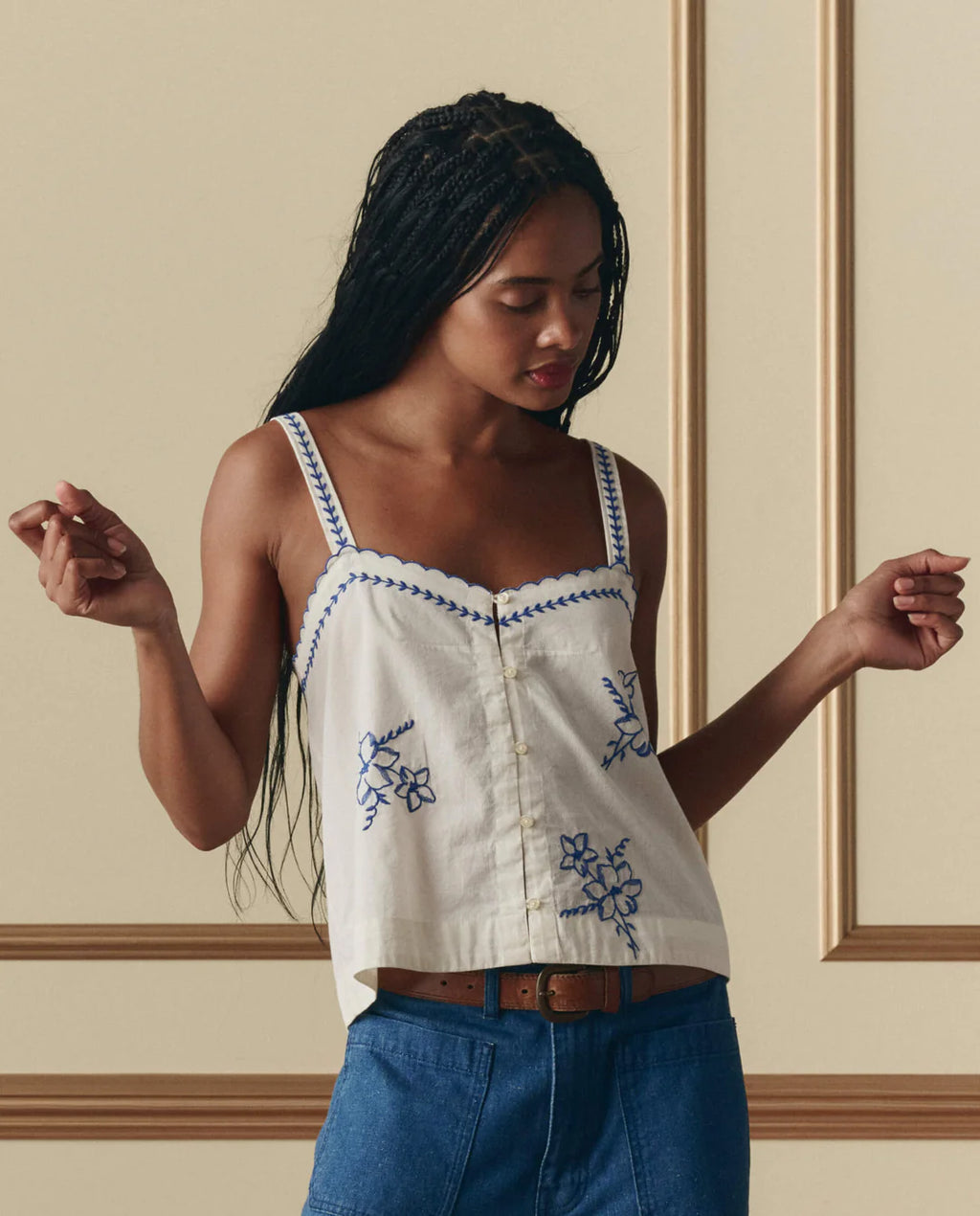 The Great Hanky Embroidery Weekend Tank