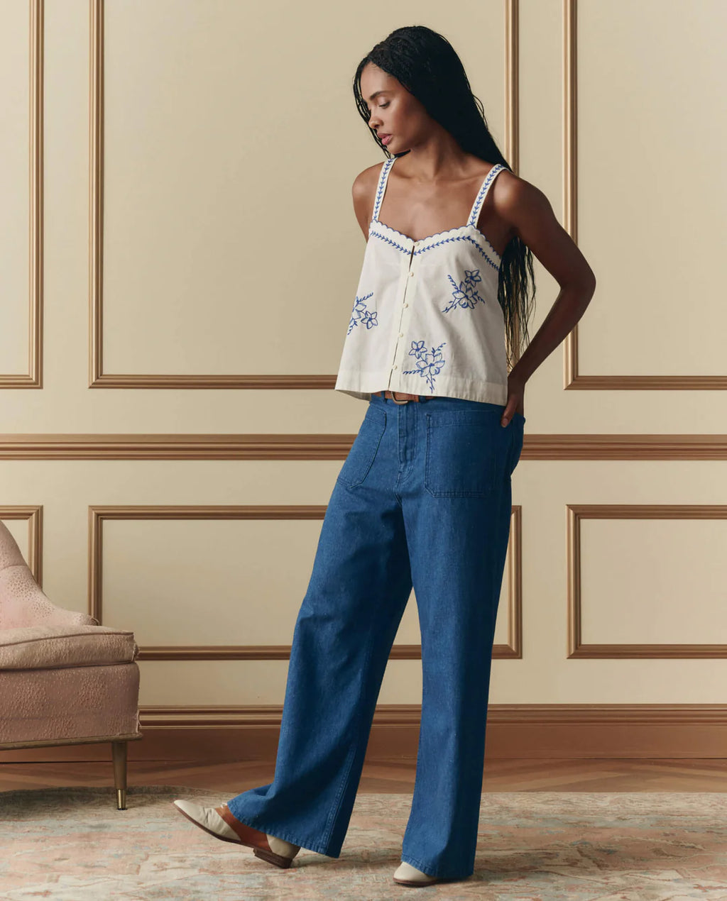 The Great Hanky Embroidery Weekend Tank