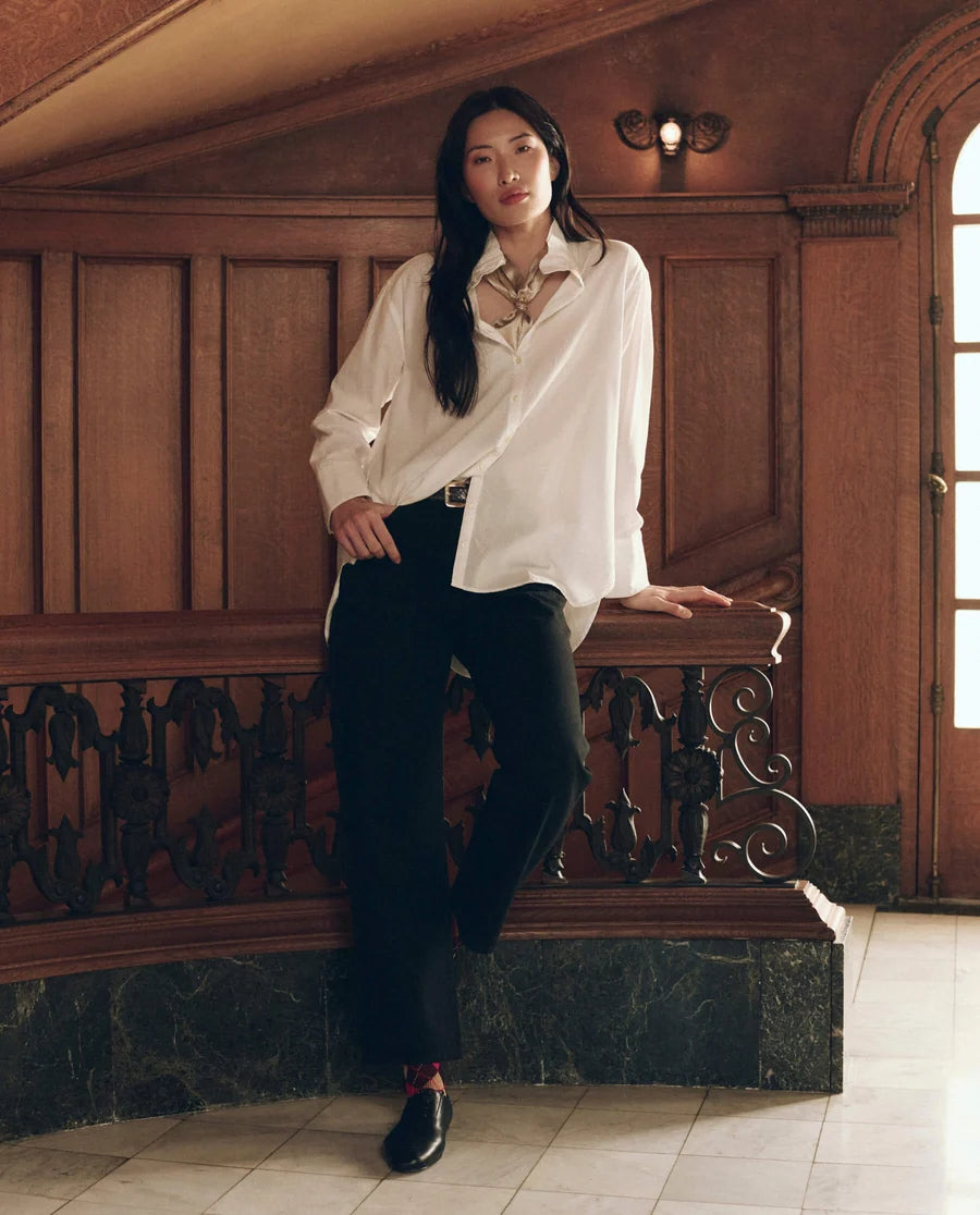 The Great Ruffle Neck Shirt - White