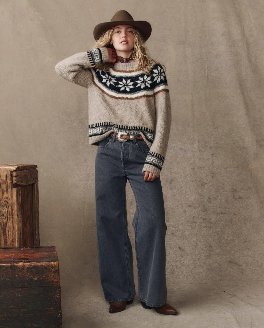 The Great The Snowflake Fairisle Pullover